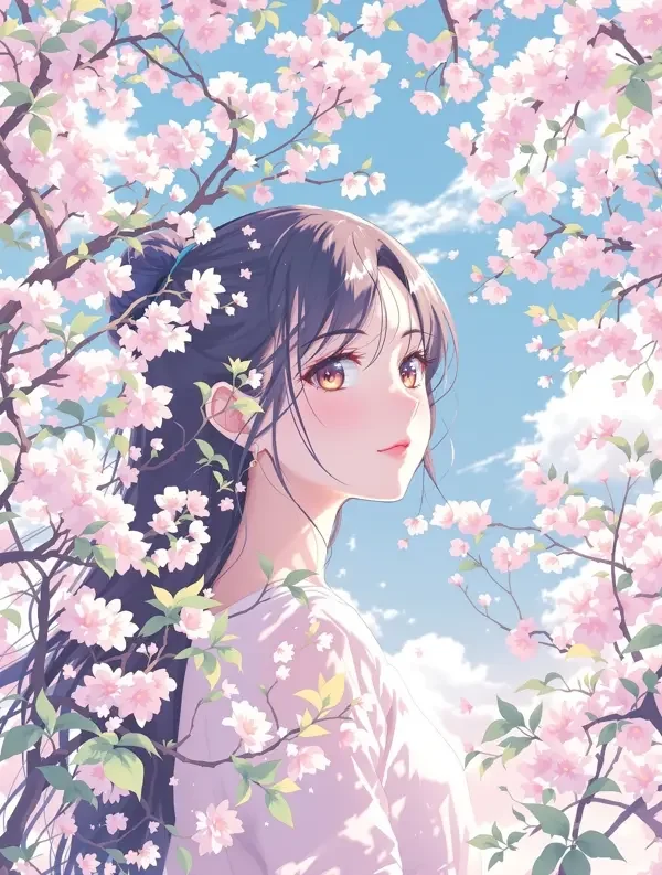 樱花落时 动漫封面